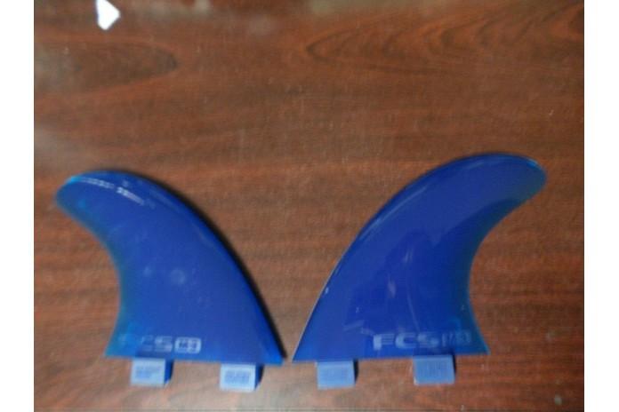 FCS M-3 Twin Fin Set softflex blue/smoke