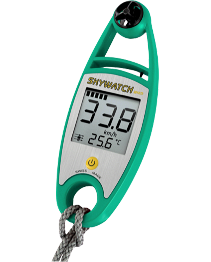 Anémomètre Skywatch Xplorer 2 – Vent, Température, Vitesse, étanche 1m, écran Rétroéclairé, Suisse