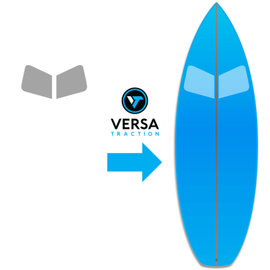 Versa traction grip transparent Short board extension