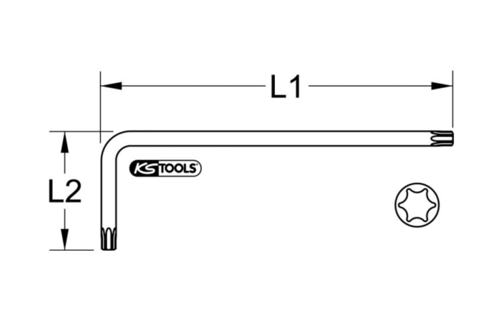 Clé mâle TORX Longue