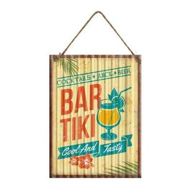 Plaque métal Tiki Bar