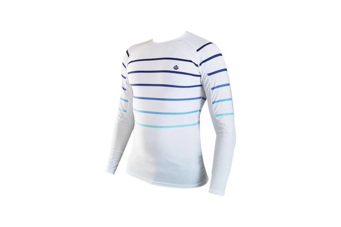 Saint Jacques Lycra Manche longue lines Blanc